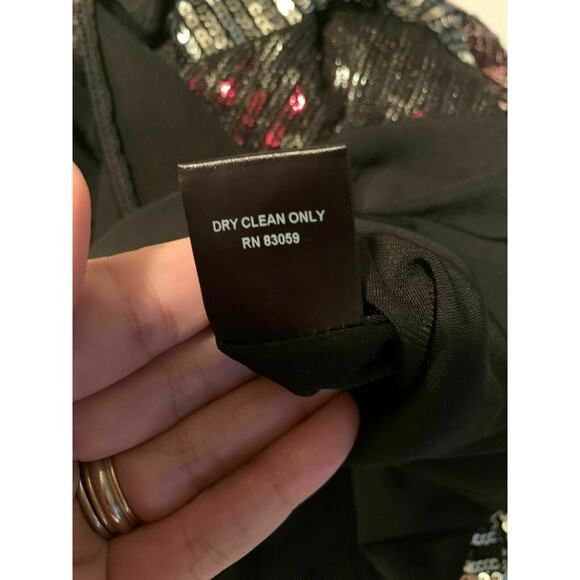 Drew Silver Pink Gray Sequin one shoulder blouse Size Medium - Picture 5 of 9